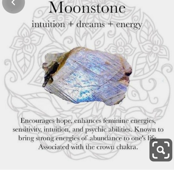 💎STERLING SILVER AND MOONSTONE STATMENT NECKLACE. - Picture 8 of 8